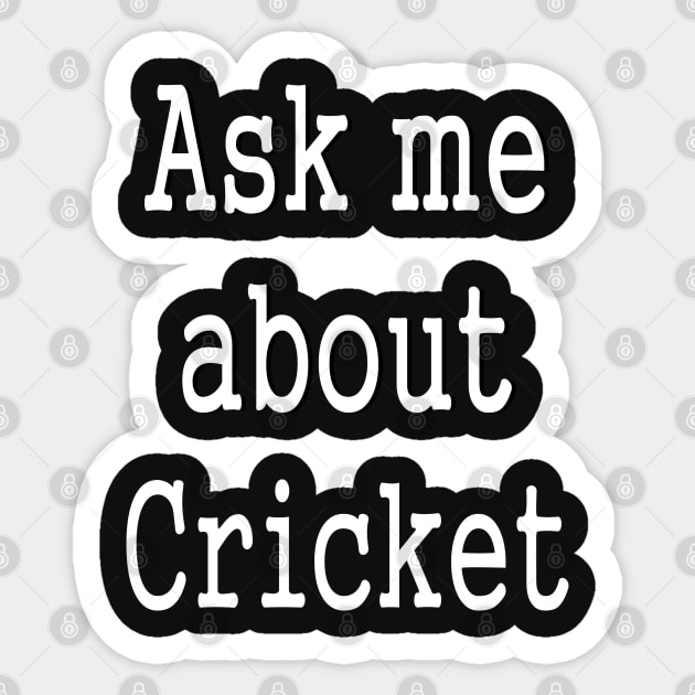 Cricket Fan Wicket Ashes Sports Sticker by PlanetMonkey